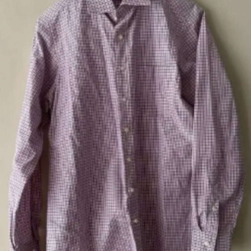 Sid Mashburn Men's Size 15 1/2 34 Long Sleeve Button Down Dress Shirt